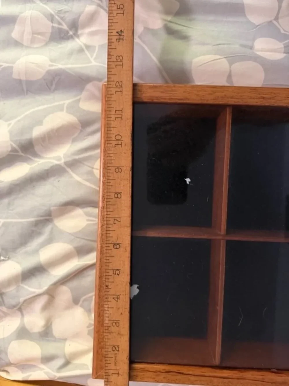 Enclosed Trinket Shelf / Shadow Box Solid Wood